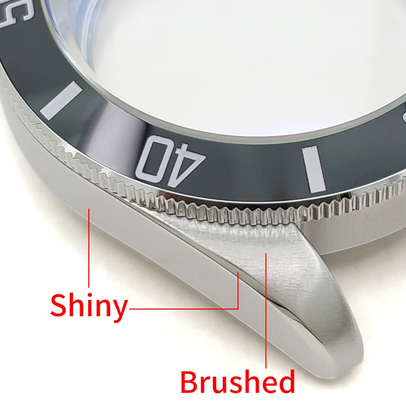 Винтажный корпус для часов, полированный матовый серебряный стальной корпус для часов MOD, детали для часов SKX NH35 NH36 4r36 4r35, модифицированные запасные части