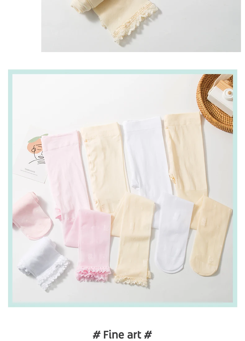 Prinzessin Mädchen Ultradünne Transparente Sommer Lolita Strumpfhosen Mesh Atmungsaktive Kinder Leggings Gestickte Bär Baby Kawaii Strumpfhosen – Detail 11