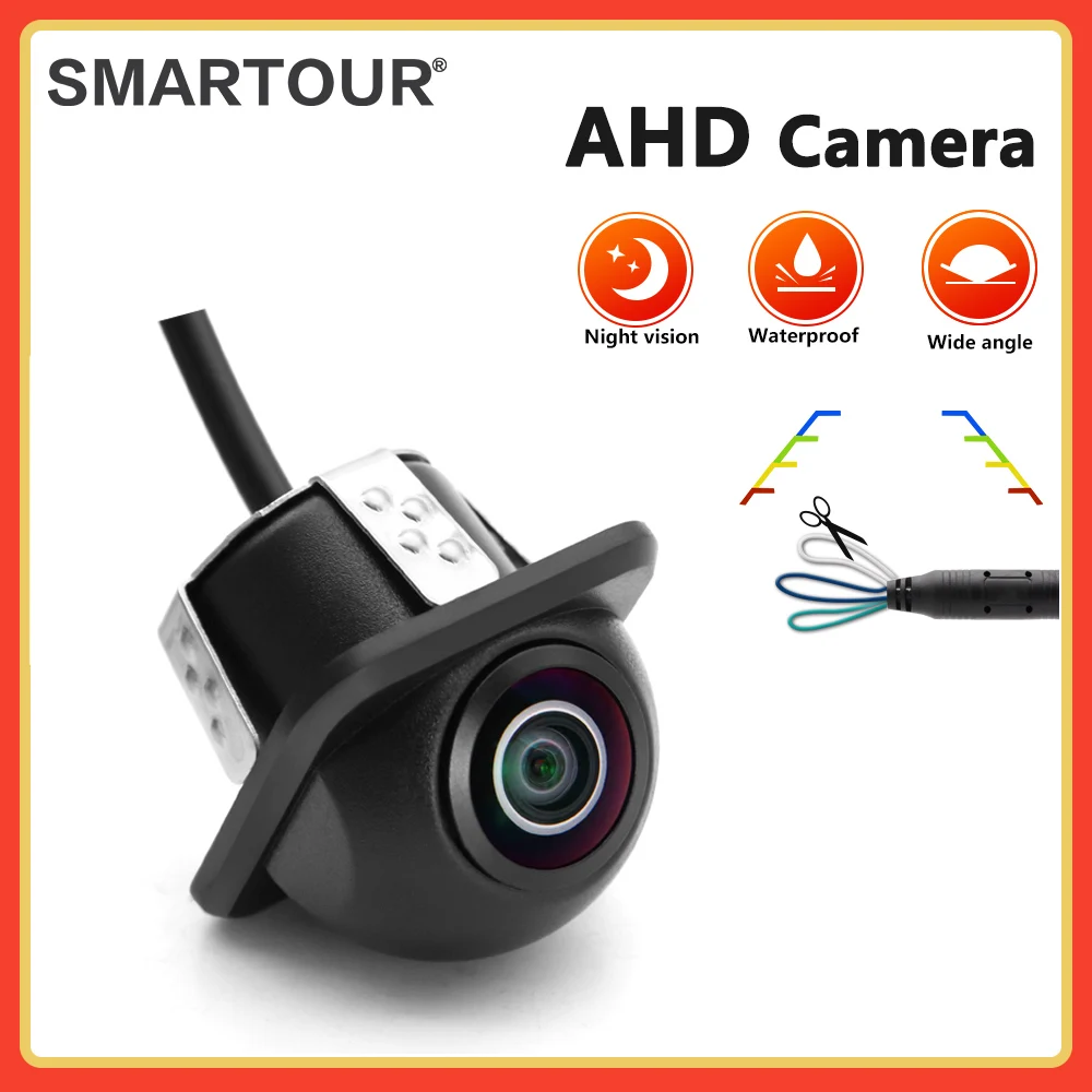 Smartour AHD 720P-25 Rear View Camera HD Night Vision Camera CCD Reverse Backup Parking Monitor Android Head Unit Universal