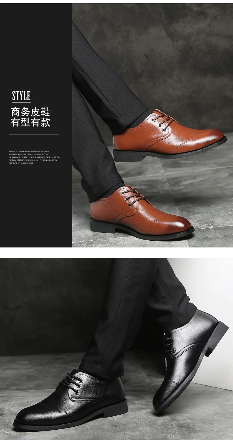 Formale Business-Oxford-Schuhe für Herren, klassische Leder-Kleiderschuhe für Hochzeit und Büro – Detail 11