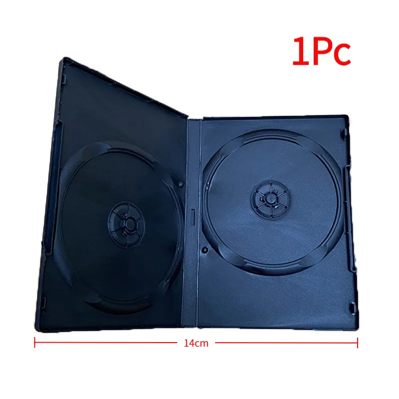 1Pc High Quality DVD Box Empty CD Case PP Plastic CD Case CD Case Capacity 1-2 Discs‘