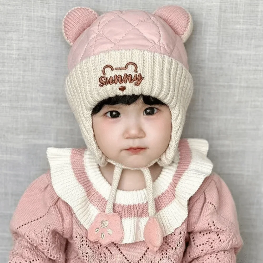 Cute Ear Hat Thick Ear Protection Trapper Hat Wind Resistant Toddler Hat Winter Outdoor