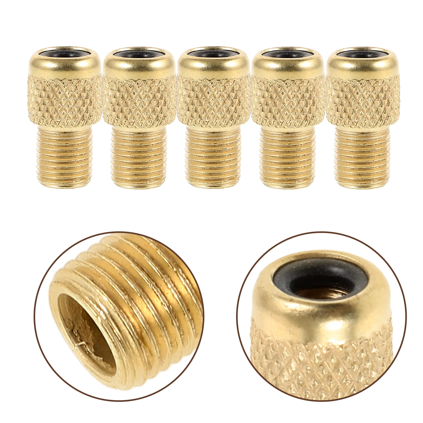 

10Pcs Bicycle Valve Converter Copper Tire Pump Adapter for Bike Motorcycle Car to Conversion Tool