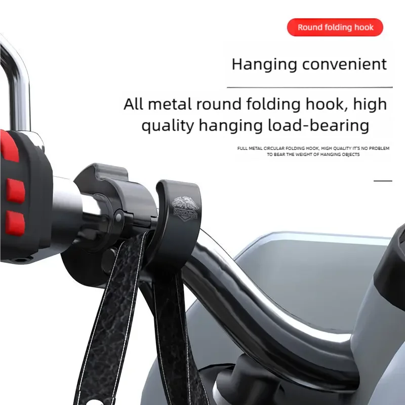 Universal No‑Drill Multifunctional Handlebar Hook for Bicycle Motorcycle E‑Bike Scooter Helmet Bag Hanging Easy Install Cycling