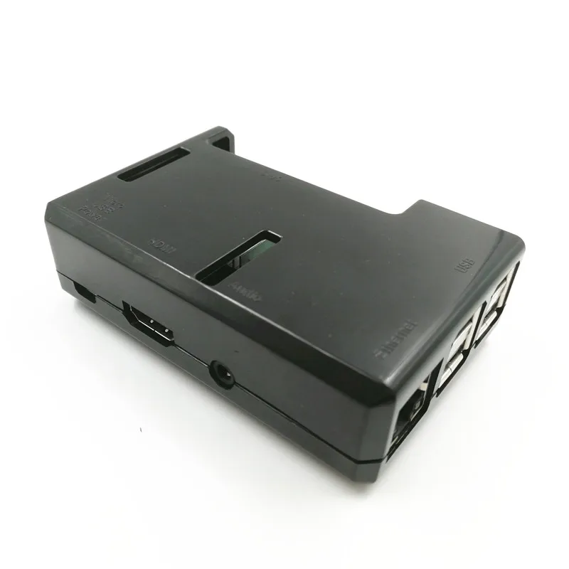 Чехол для Raspberry Pi, черный прозрачный чехол из АБС-пластика с радиатором для Raspberry Pi 3/3B/3B +