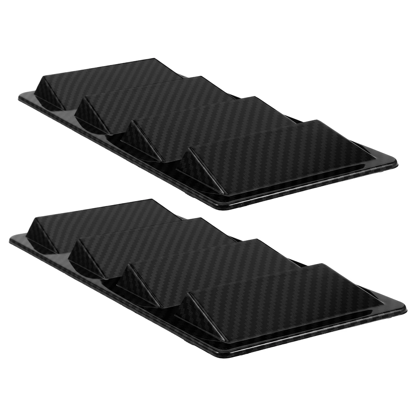 

2Pcs Universal ABS Car Hood Vent Cover Shark Gill Hood Scoop Air Vent Trim Car Bonnet Intake Exterior Scoop Decoration