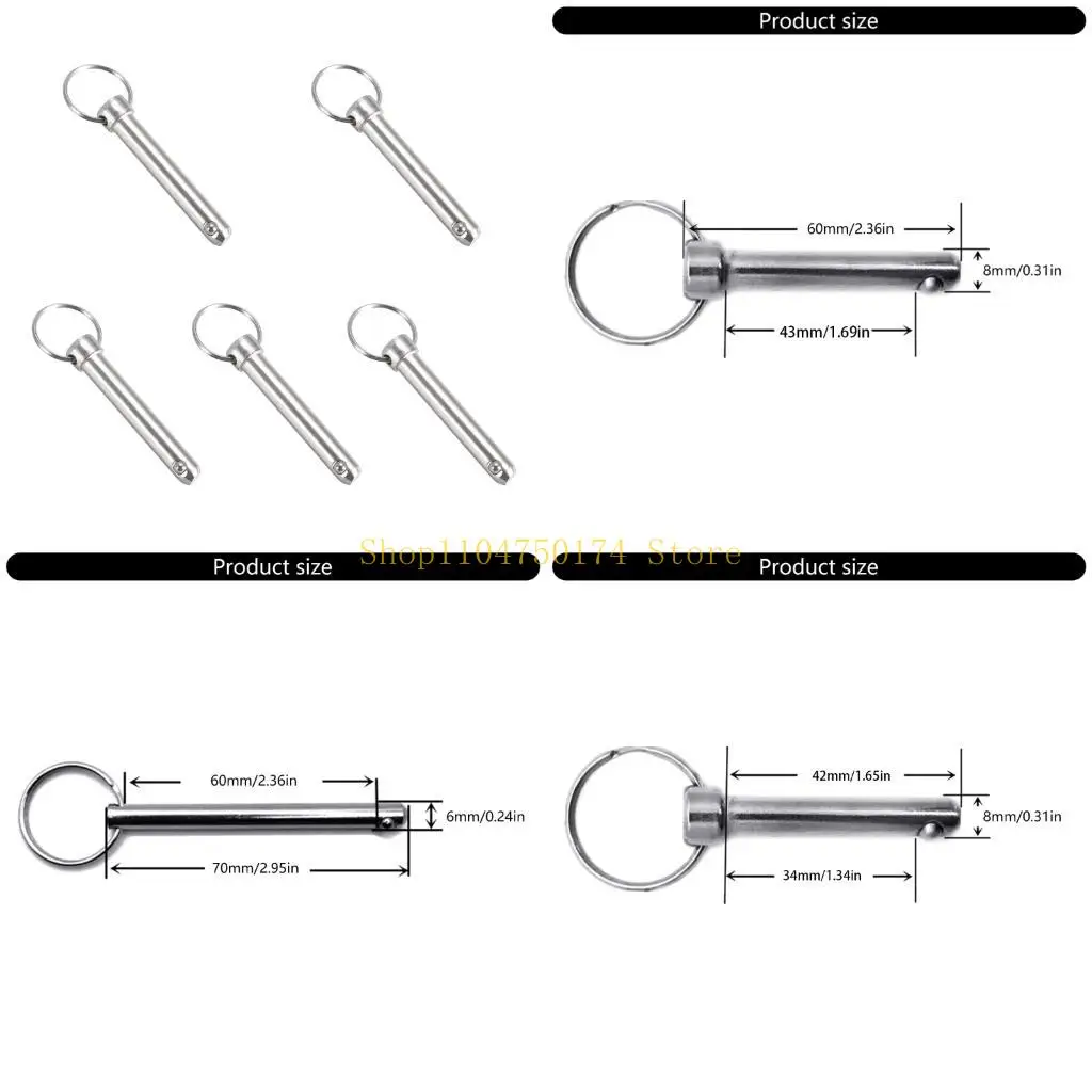 10pcs Carbon Steel Button Head Locking Pins Tool Quick Release Rings Mechanism Top Sale