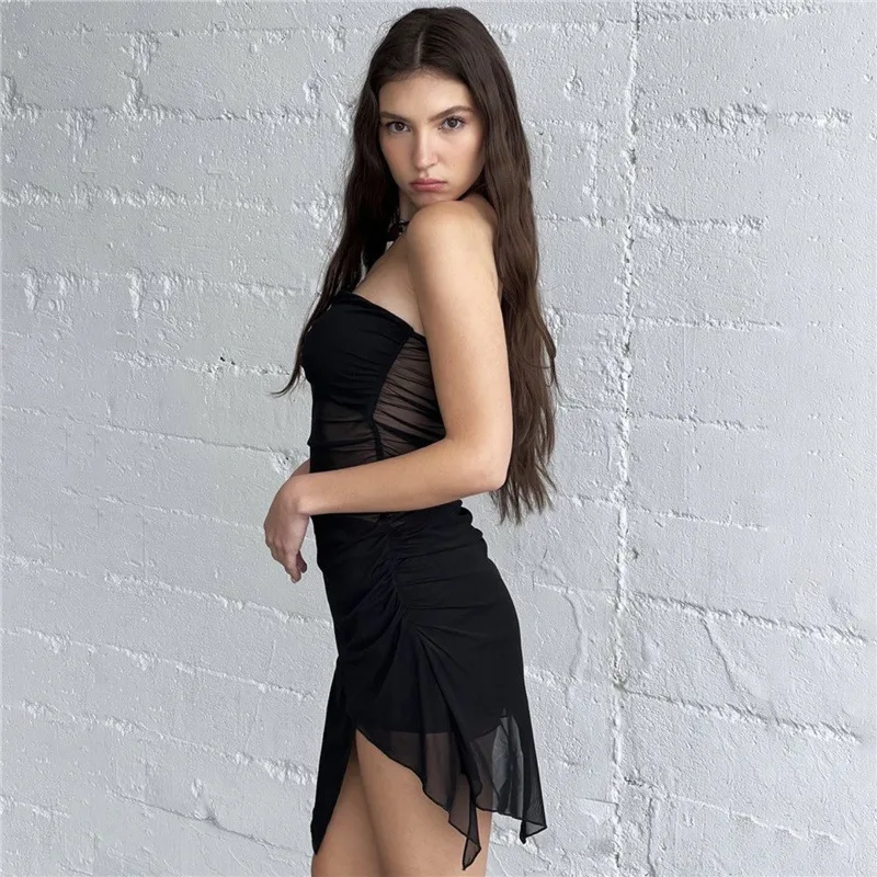 

Сексуальный женский костюм из полиэстера с кружевными вставками, облегающий, с высокой талией, однотонный, лето 2023