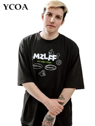 Camiseta para hombre Ам Ням Tour, camisetas gráficas de algodón, camisetas estampadas Harajuku de gran tamaño Vintage de verano Y2k, ropa de calle Popular coreana