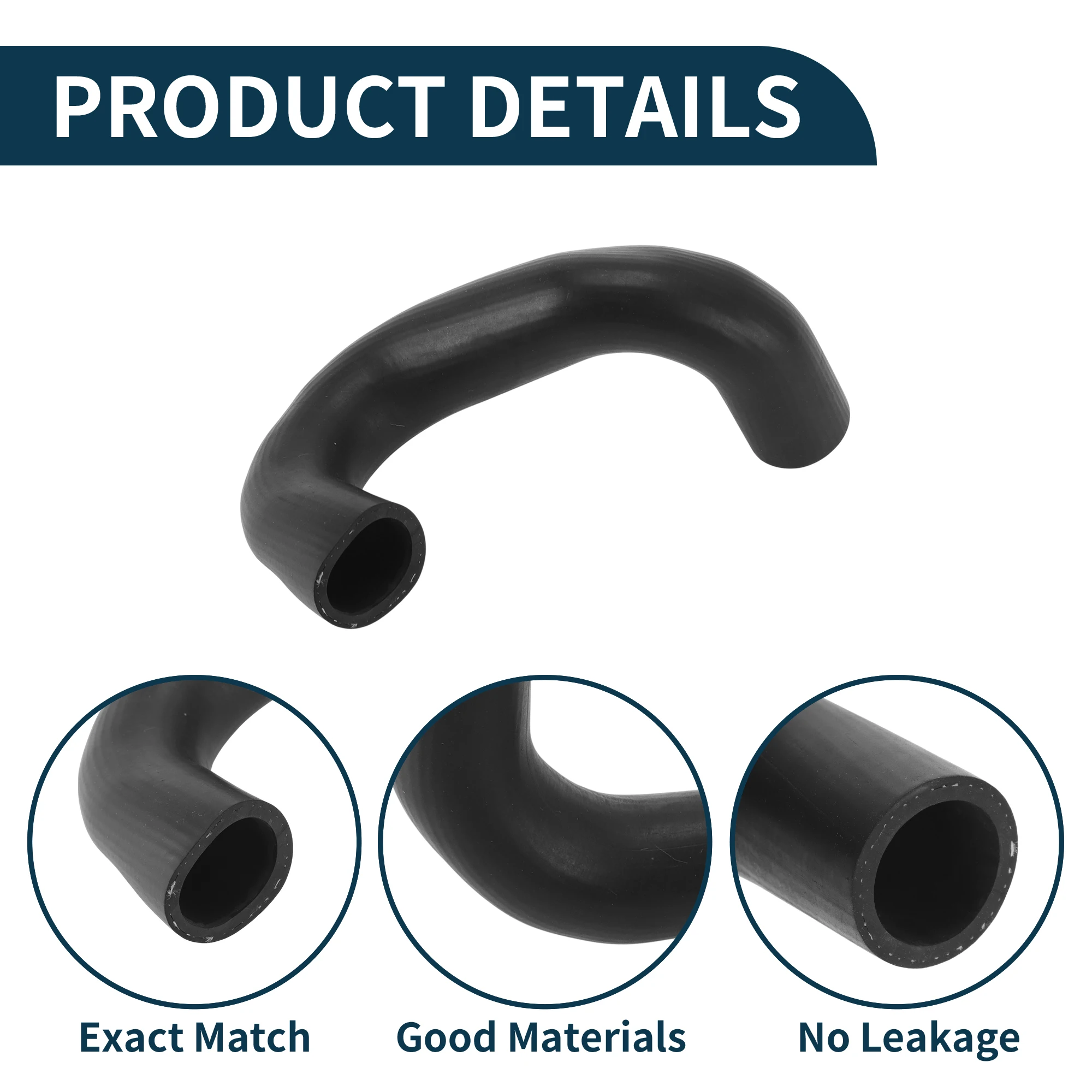 uxcell-ラジエーター-ホース-ヒーター-アウトレット-パイプ-トヨタ-クラウン-2007-2013-用-no165720t020-ラバー-ロワー-ブラック