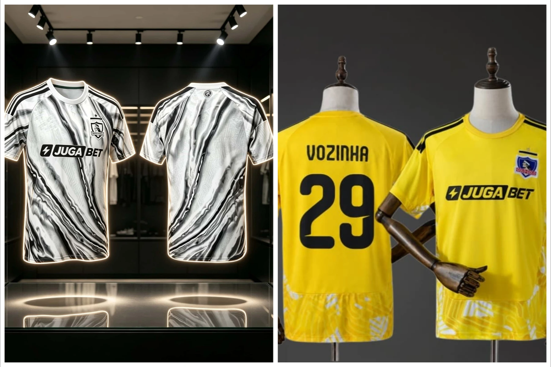 2026-27 New Season Colo-Colo Yellow Goalkeeper Jersey No. 29 Vozinha Quick-Dry Fan Shirt Match Sports Soccer Training Wear