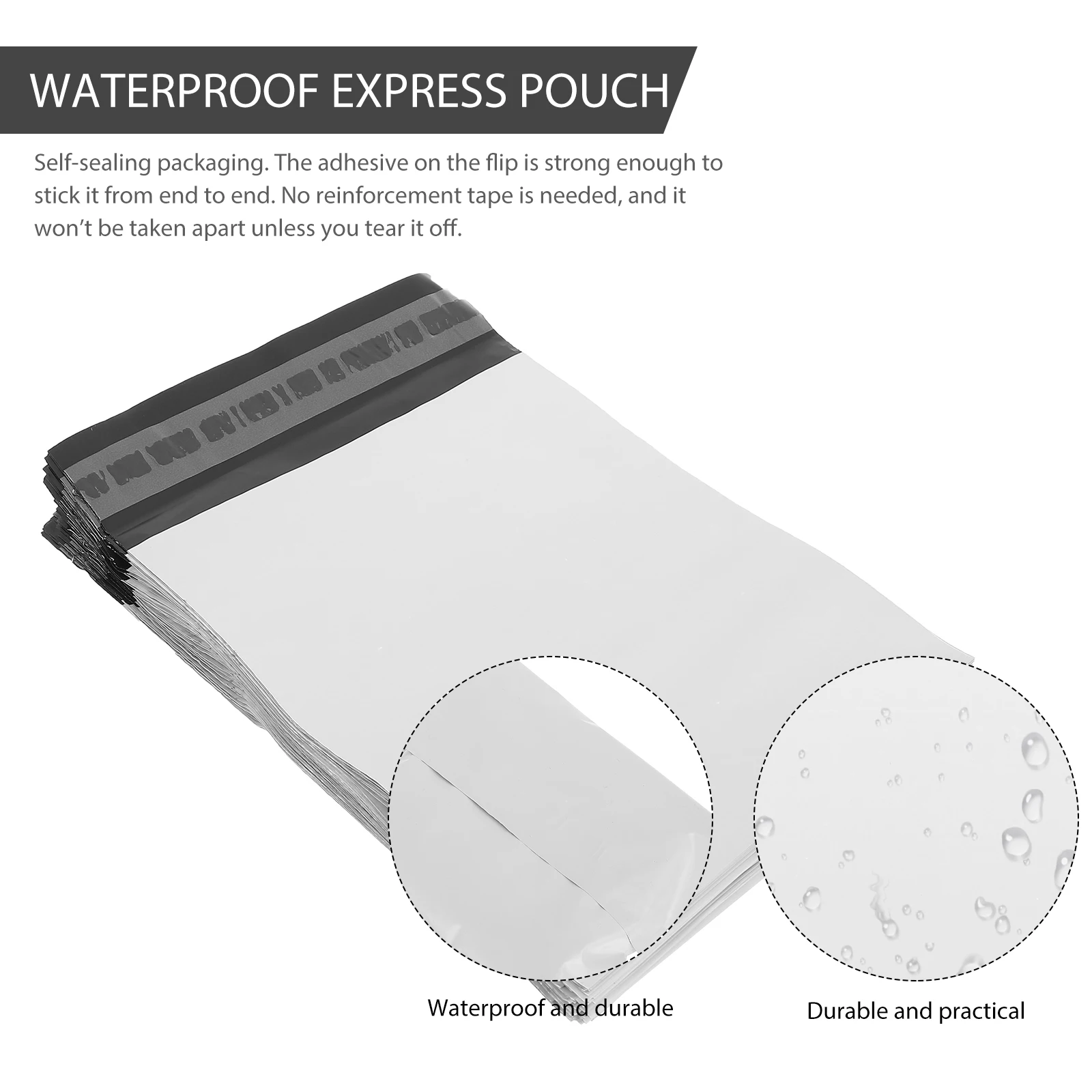 

100 Pcs Waterproof Express Bag Bags Packaging Recyclable Plastic Shipping Mail Pe for