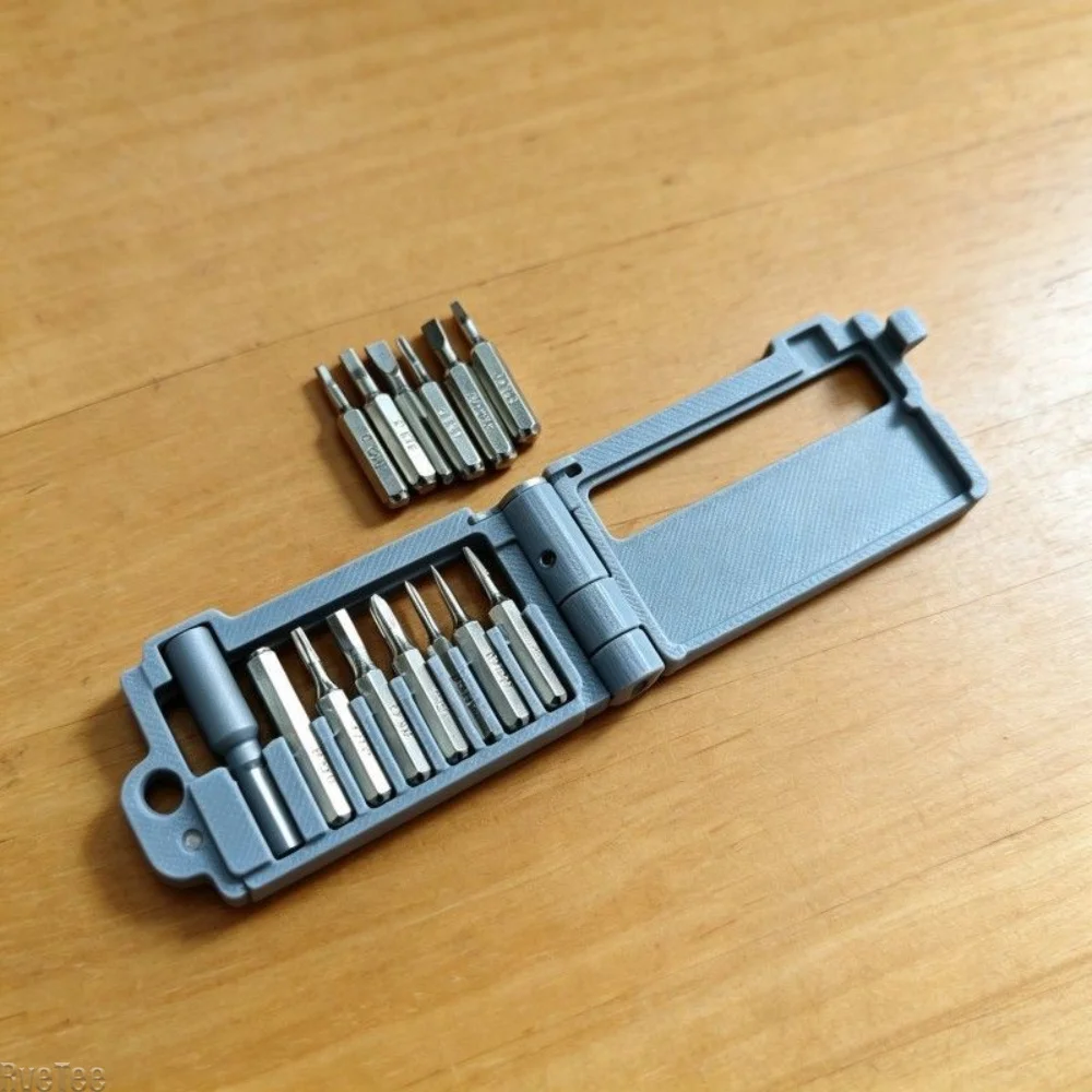 3D Printed 13 In 1 Screwdriver Bits Set Portable Magnetic Key Ring Combo For Phillips Bike Repair Tool