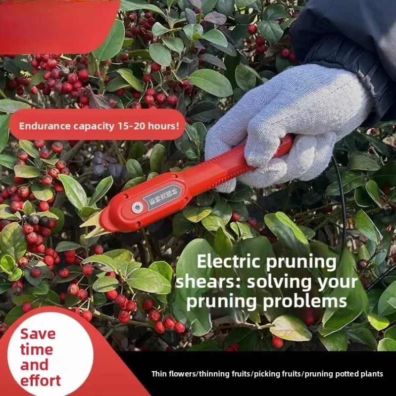 Premium New Electric Scissors Strong Trimming Branches Fruit Trees Vegetables And Fruits Household Fruit Picking Thin Sc