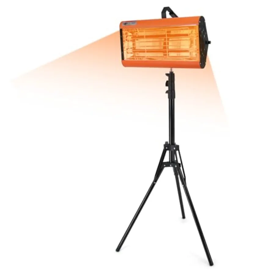 

Auto body paint curing lamp: infrared 2000W quartz tube black fast 10-min drying 0.33 coverage dual handheld stand use wheels 1