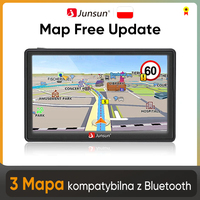 Junsun D100 Car GPS Navigation 7 Inch Touch Screen 256M + 8G FM Voice Promps Europe New Map Free Update Truck Poland