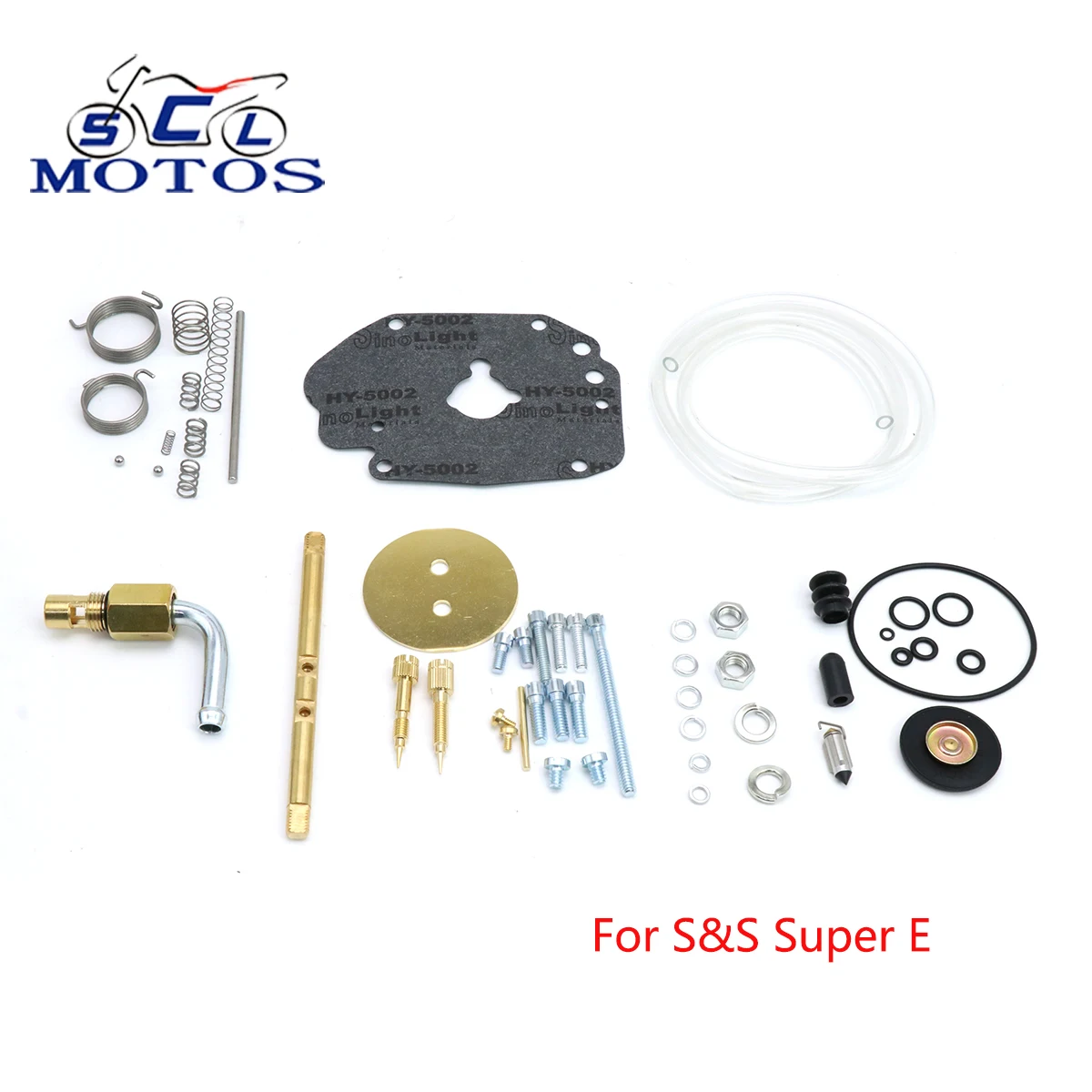 Sclmotos Gaskets O-Rings Jet Needles Screw Carburetor Rebuild Kit For Harle-Davids For S&S Master Super E Carburetor Repair Kit