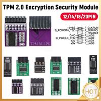 TPM 2.0 Module 12/14/18/20PIN TPM 2.0 Encryption Security Module TPM 2.0 Encryption Security Module Remote Card for Win11 System