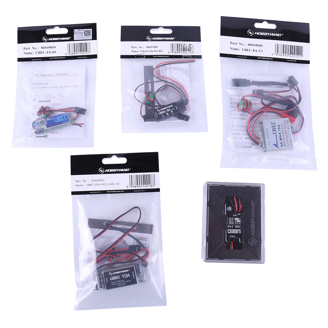 Hobbywing製高電圧RC UBEC電圧レギュレータモジュール 10A 5A 3A 8A 25A出力 6V 7.4V 8.4V 3-14Sリチウム電池対応