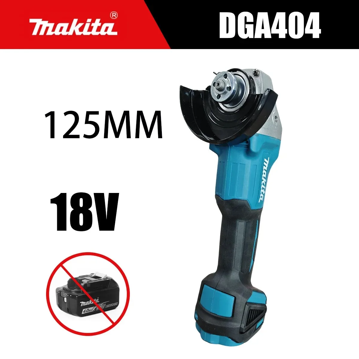 makita-dga404-18v-brushless-cordless-electric-angle-grinder-125mm-variable-speed-tool-for-polishing-metal-wood-and-more