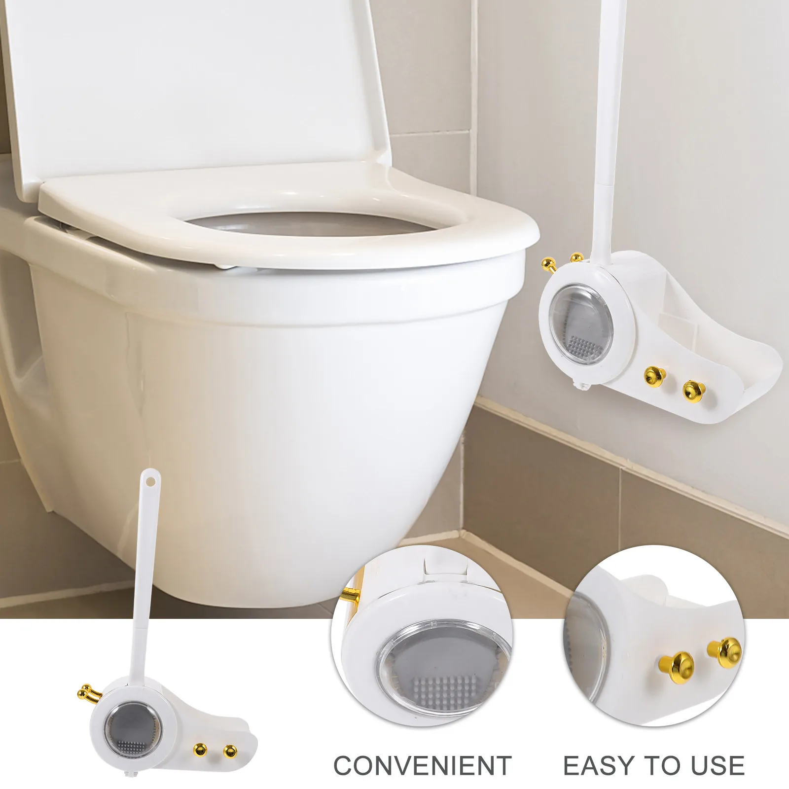 

Набор из 1 прочной туалетной щетки с длинной ручкой, жесткой щетиной и держателем для чистки унитаза, для домашнего использования