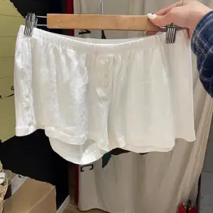 Ilhó Bottors White Sleeve Long Sleep Shorts Set Woman Slim T + Elastic Straight Sweatshort Cotton House Pajamas 2 Piece Sets 10 Main Sales Set Women's Short - №9