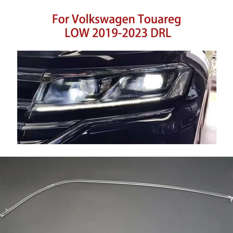 

Комплект для восстановления фар для Volkswagen Touareg Angel Eye White Light 2019-2023, модуль низкого балласта, автомобильная направляющая полоса света DRL