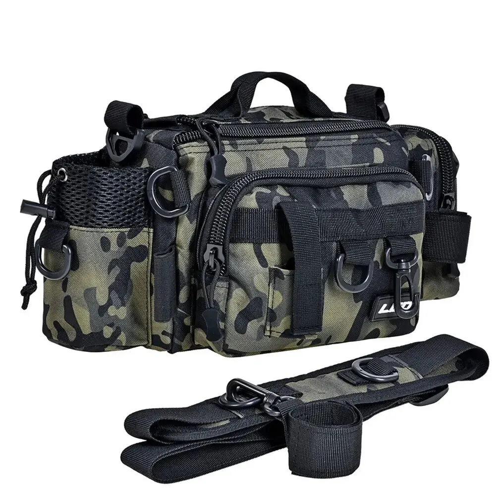 

Fishing Bag Organizer Multifunctional Waterproof Oxford Cloth Single Shoulder Tackle Bags Fishing Gear Accessories