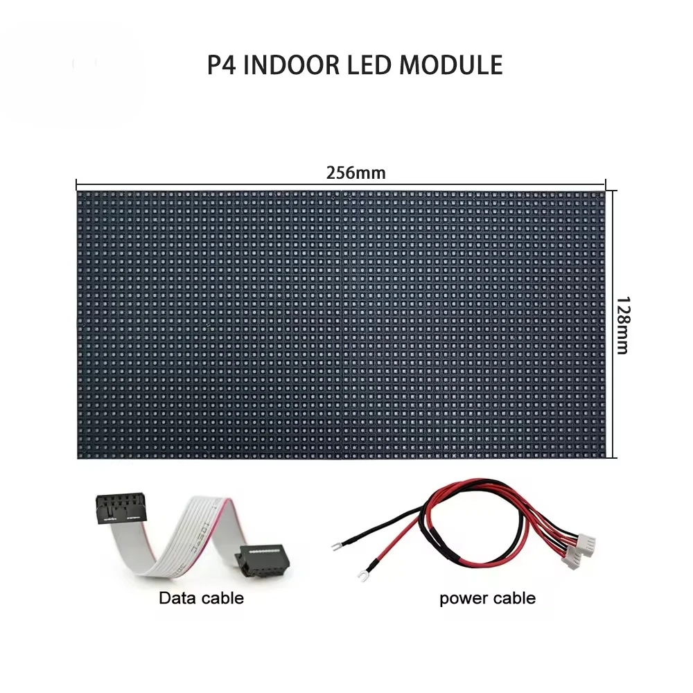 P4mm 256*128mm Indoor Full Color SMD 64x32 Pixels Rgb Led Wall Screen Module P2.5 P3 P5 P6 P7.62 P8 P10 LED Display Panel