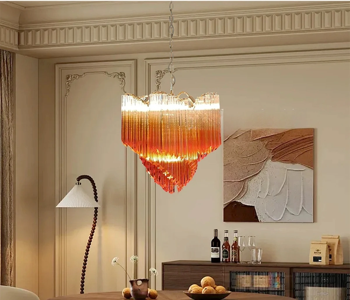 

High-end American Light Luxury Post-modern Villa Living Room Chandelier Simple Atmosphere Duplex Building