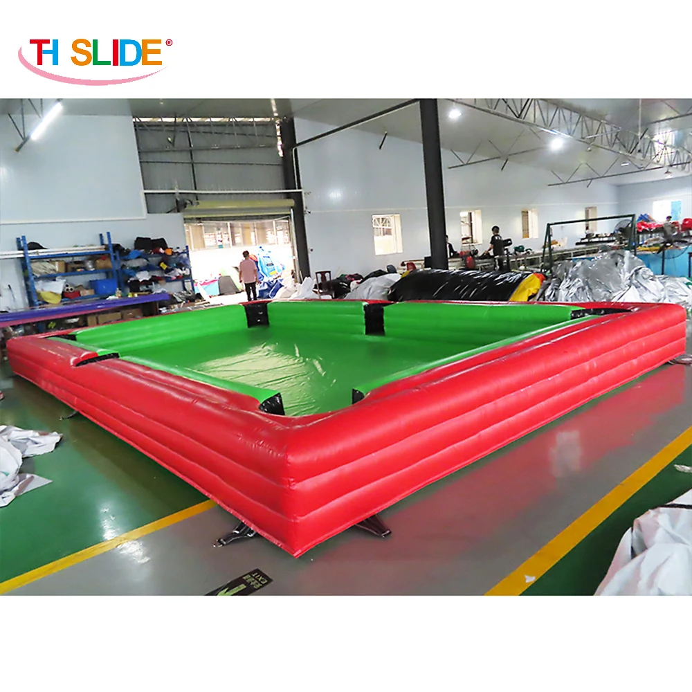 free air ship to door,8x5m human football billiards court field,foot snook ball sport games,inflatable pool snooker table soccer