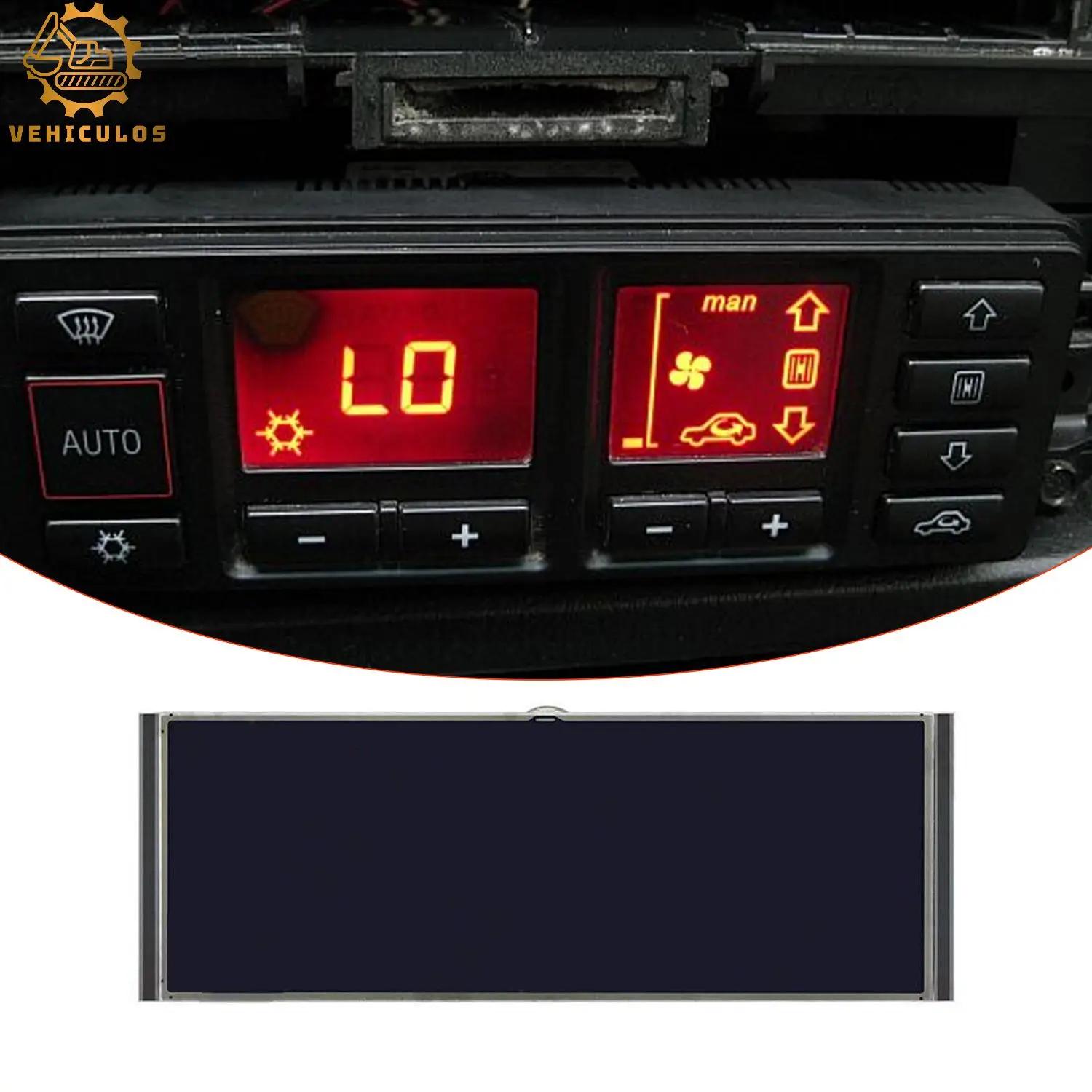 

1PCS New Car LCD Display AC Heater Temperature Climate Control For Porsche 911 996 1997-2006 Boxster 986 LCD Screen Replacement