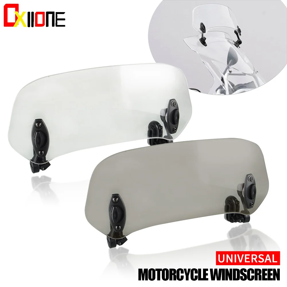 

For KAWASAKI YAMAHA HONDA SUZUKI Universal Motorcycle Windshield Wind Deflector Windscreen Motorbikes Deflector Windproof