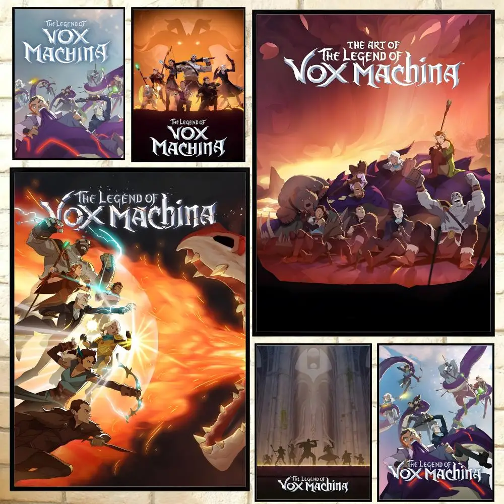 Anime The Legend V-vox M-Machina Poster, vielseitige HD-wasserdichte Wandkunst, selbstklebende Dekoration für jeden Raum, ideales Geschenk