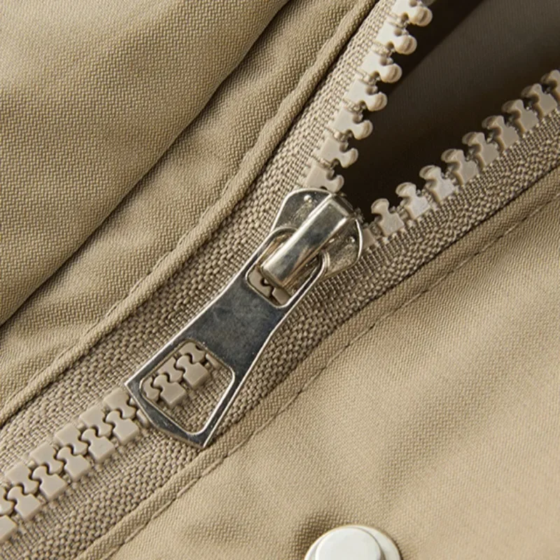 Parkas largas com bolsos para mulheres, streetwear chique, outwear com todos os jogos, outwear quente para meninas doces, estética e Ulzzang, outono e inverno, novidade