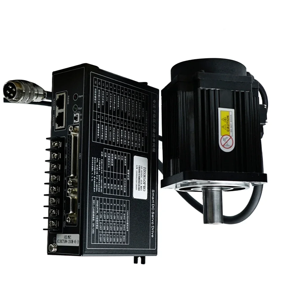 Encoder 2500 Lines 3000rpm  3.2N.m 48v 1000w CAN communication Dc Servo Motor With for Robot System
