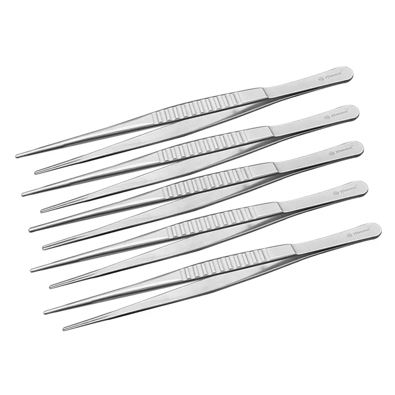GREATLH Stainless Steel Straight Tip Non-invasive Plastic Surgery Forceps Ophthalmic Microscopic Instruments