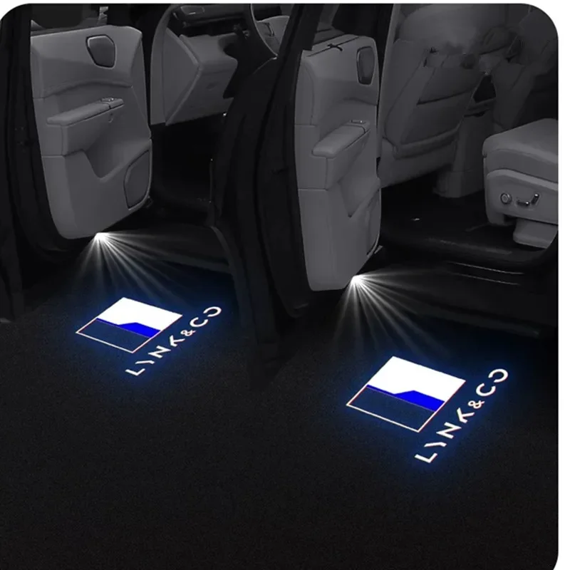 2pcs Led Car Door Logo Light Courtesy Laser Projector For LYNK & CO 01 02 03 05 09 Car Accessories