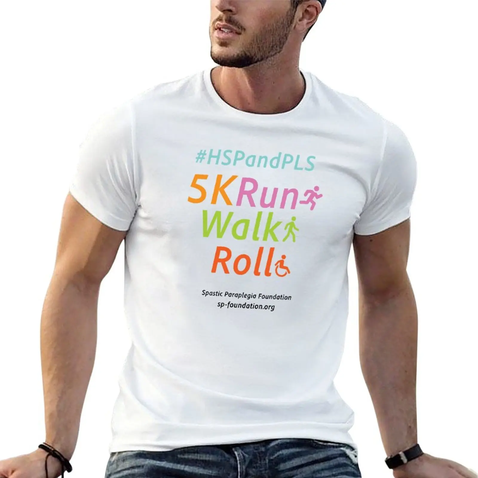 

5K Run, Walk, or Roll T-Shirt t shirts for man cotton funny g man t shirts for men t shirts for man graphic tees T-Shirt