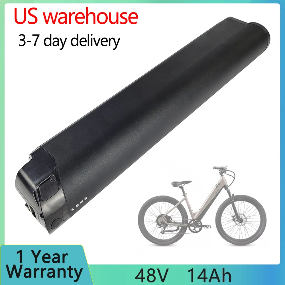 Reention EEL Pro Ebike battery 48V Ride1up CORE-5 14Ah Replace Hidden Li-ion Battery for Aventon Pace 500 Step-Through Battery