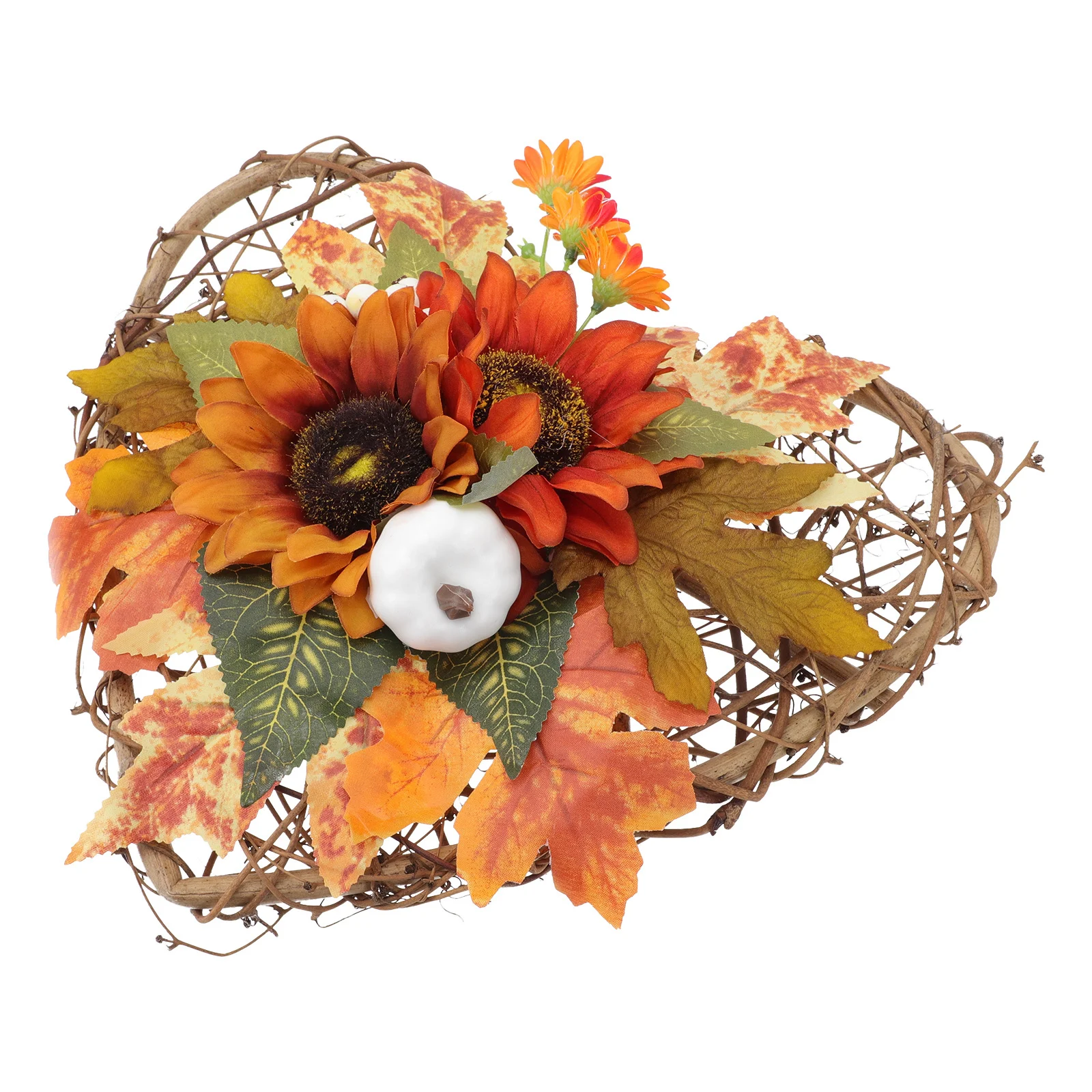 

1Pcs Simulated Pumpkin Door Wreath Autumn Style Hanging Decor Thanksgiving Day Festival Scene Decoration