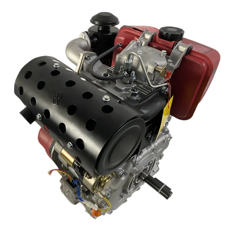 SHIZAI(china)  Hot Sale 8kw 12Hp Two-cylinder 4-stroke Air-cooled Diesel Engine