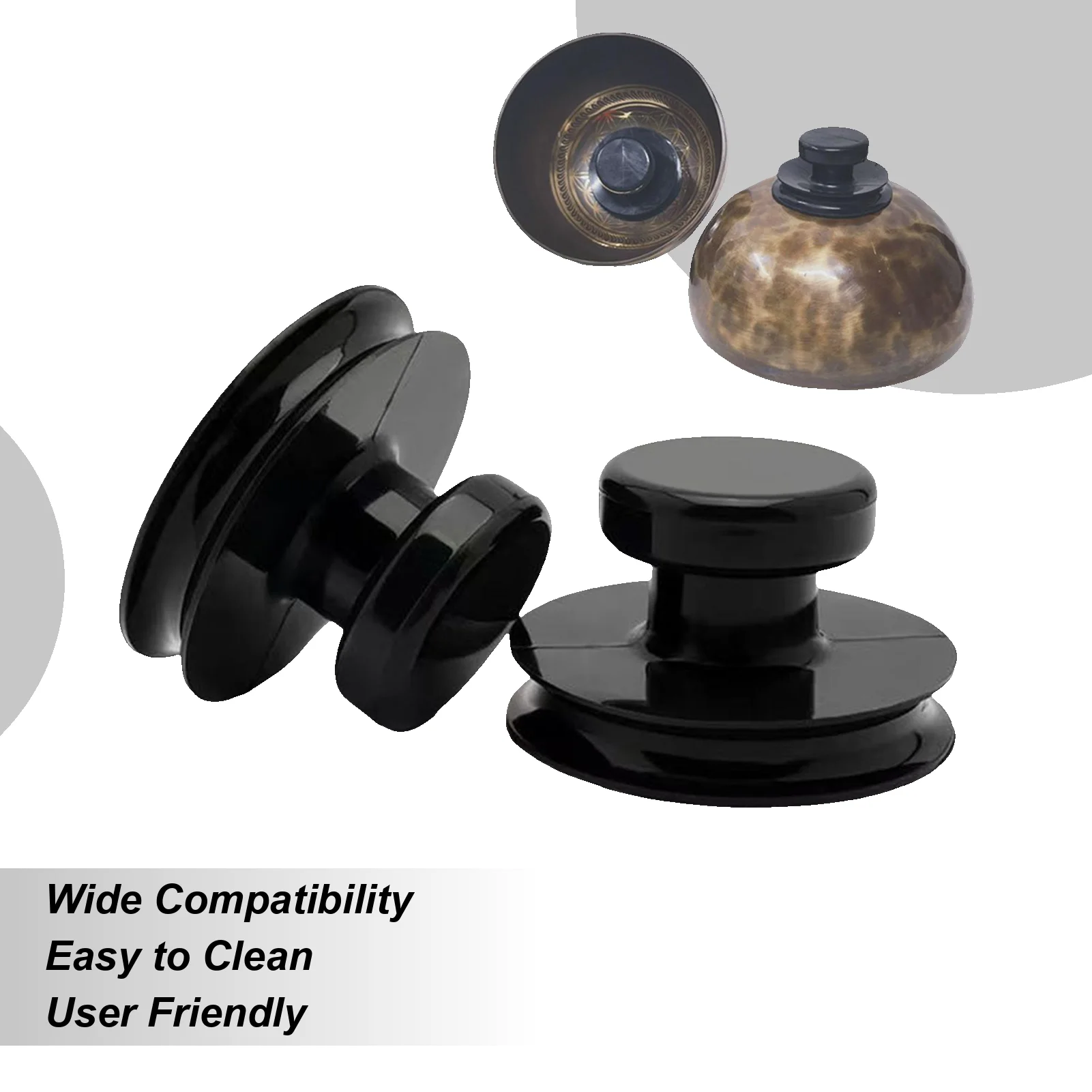 

Всасывающая ручка для поющей чаши, 2 шт., силиконовая присоска для поющей чаши, стабильная подставка, декор в стиле дзен для балансировки чакр