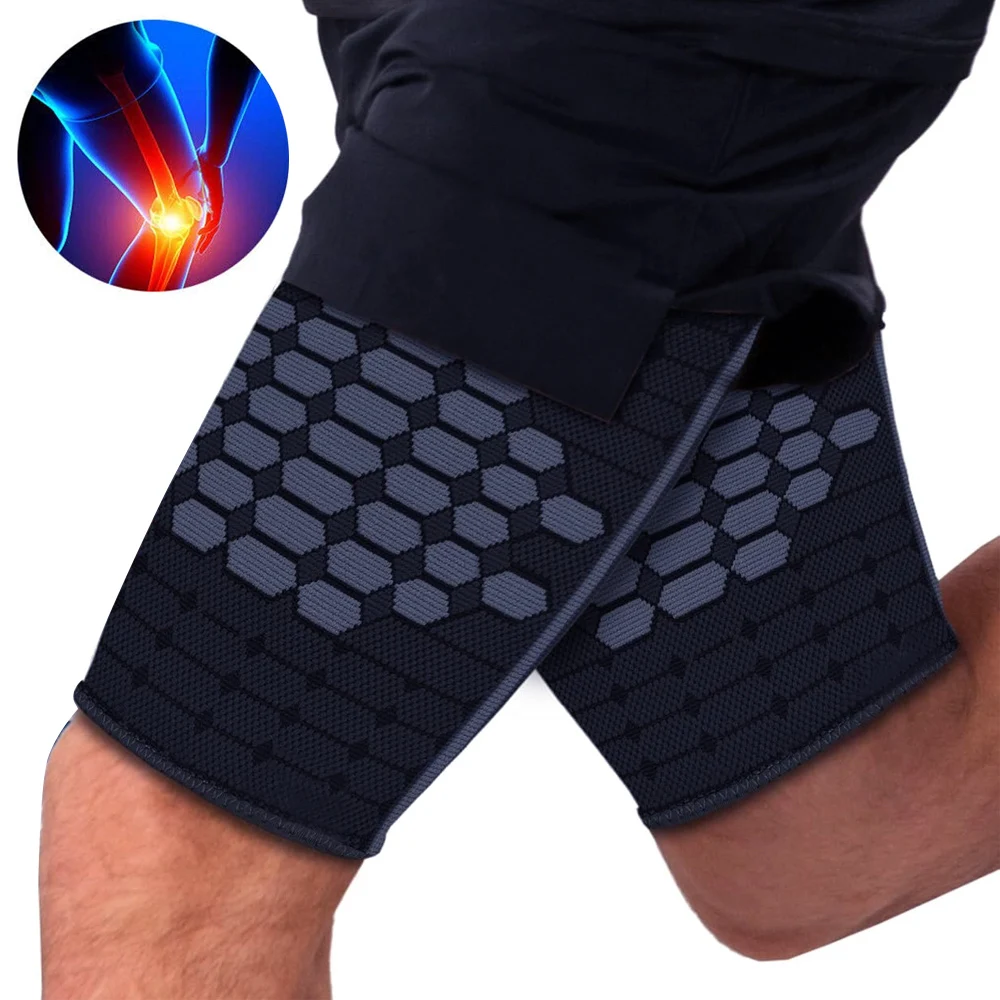 Cycling Quads - ปลอกรัดขาส่วนบนแบบสปอร์ต 1 ชิ้น - ปลอกรัดต้นขาและกล้ามเนื้อแฮมสตริงเพื่อการไหลเวียนโลหิตที่ดีขึ้นและการฟื้นฟู พร้อมการรองรับกล้ามเนื้อขาส่วนล่าง