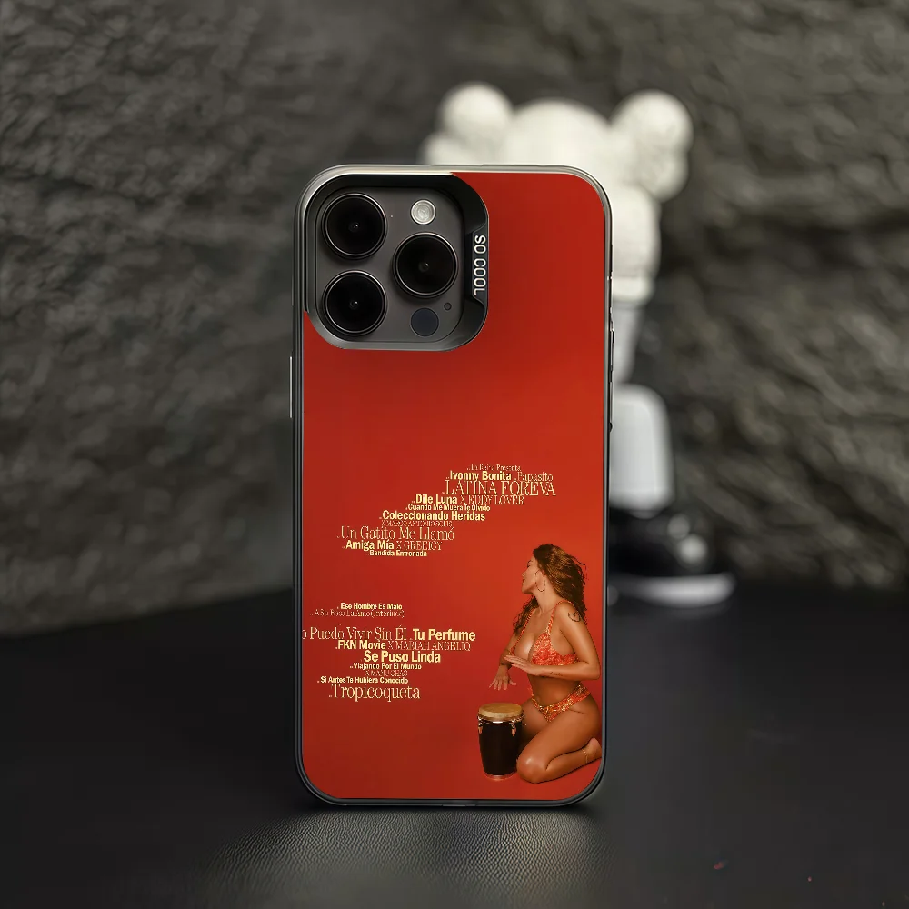 Cantor tropicoqueta caso de telefone para iphone 12 11 13 14 15 16 17 max pro plus mini capa protetora imd cor karol g