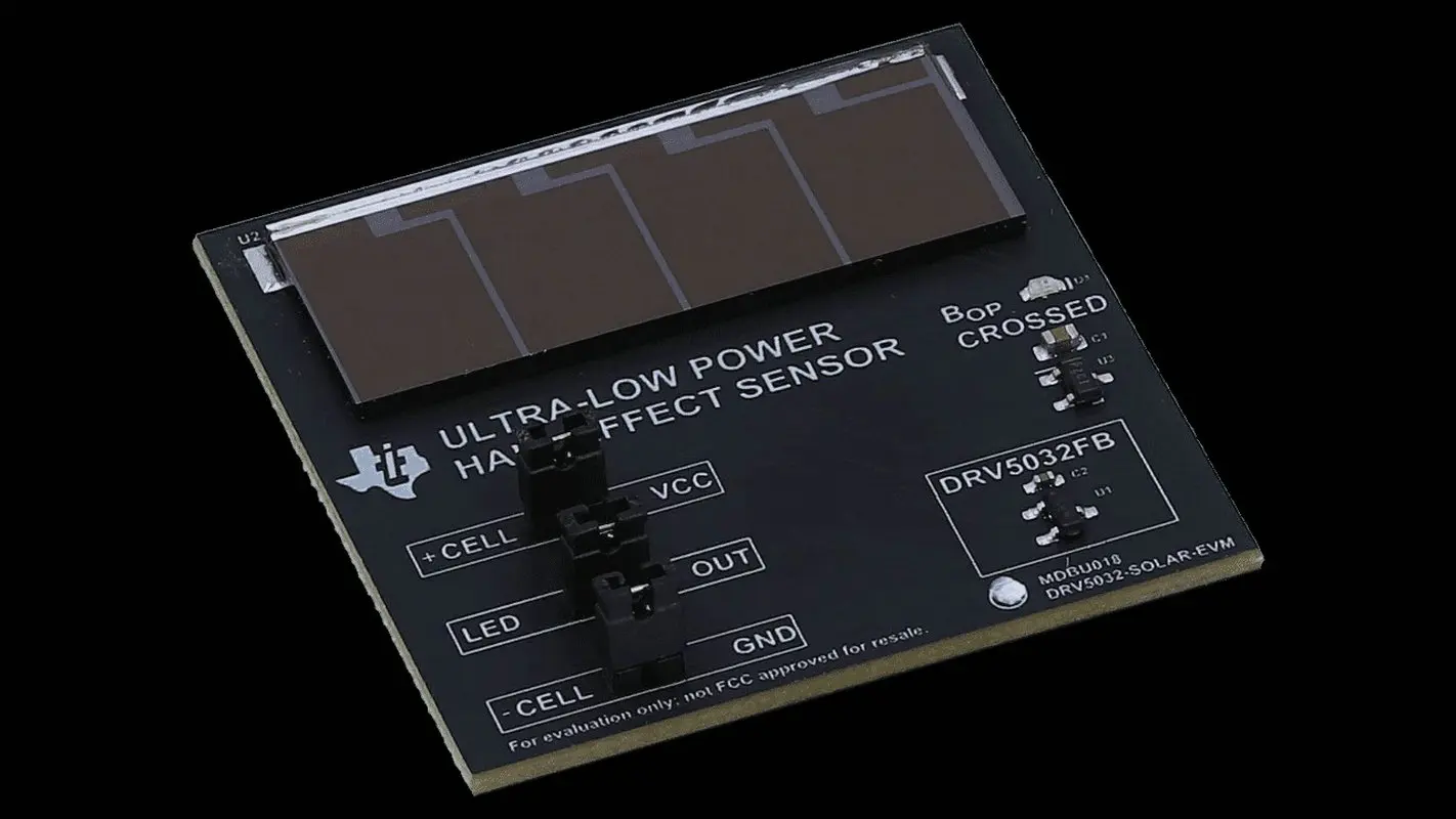 Módulo de evaluación de Sensor de interruptor de efecto Houle, DRV5032-SOLAR-EVM, 1,65 V a 5,5 V