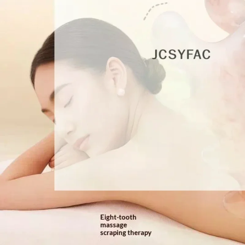 1PCS Double Push Resin Massage Comb Back Waist Gua Sha Device Shoulder Neck Gua Sha Stick Meridian Dredging Stick Massage Tool