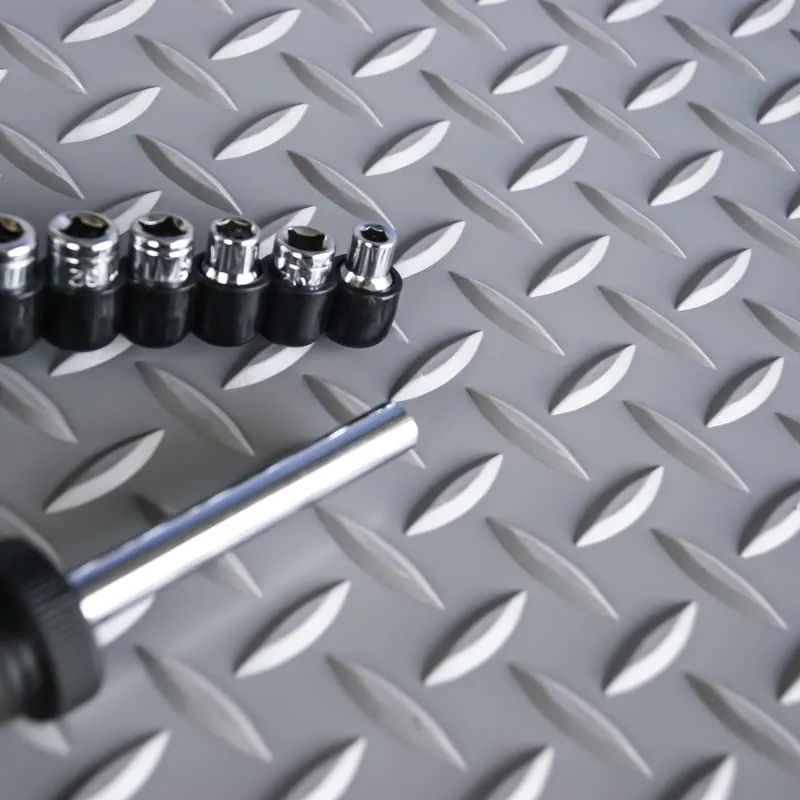Ethylene Fund Diamond Patterned Heavy-duty Floor Mat, Suitable for Garages, Industrial Sites, and High Traffic Areas