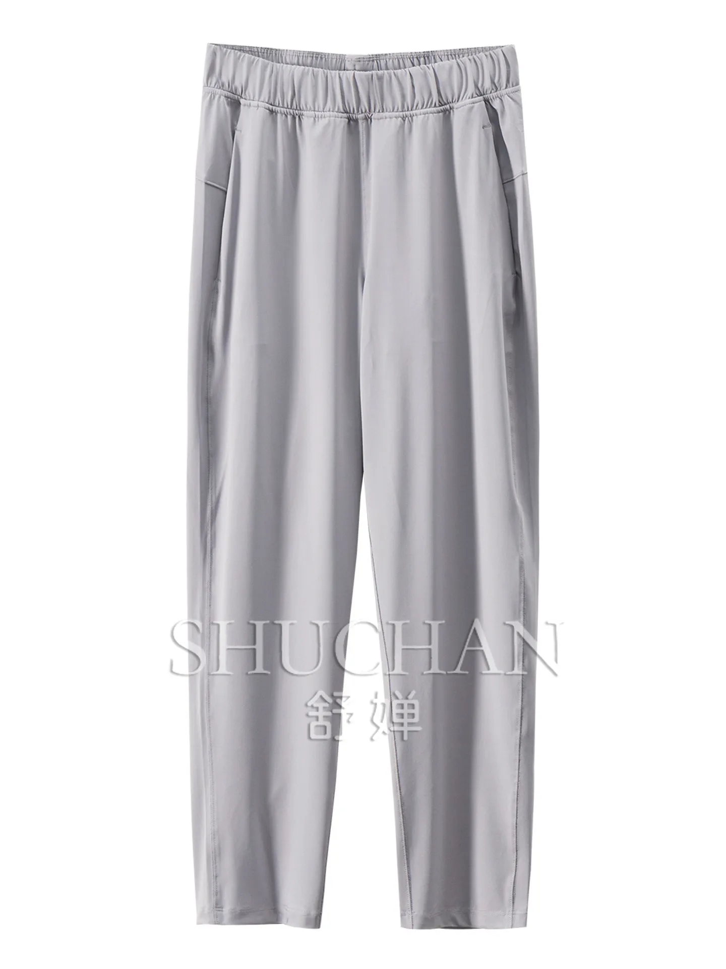Skinny and Easy To Wear Pants Canadian LU + Black Technology High-elastic Nine-point Tapered Sweatpants 75J8