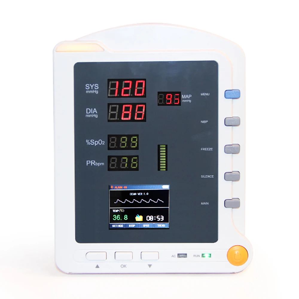 CONTEC Ce Multi-parameter Medical Emergency Equipment Patient Monitor Clinic Equ Co2 Portable Veterinary Monitor